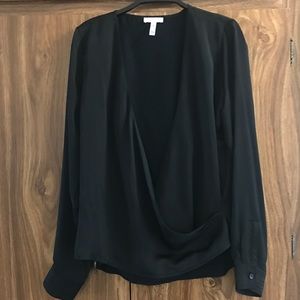 Leith Faux Wrap Blouse